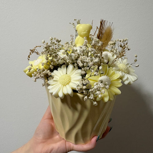 Bouquet de flores de cera